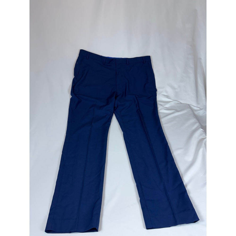 Kenneth Cole Reaction Mens Flex Slim Fit Suit Pant Blue 40W x 32L LM0057